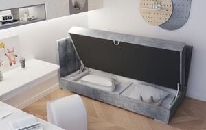 Čalouněná postel TOMAR III - 200x90 cm - hnědá