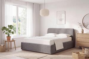 ČALOUNĚNÁ POSTEL, 140/200 cm, šedá Livetastic - Postele s úložným prostorem, Online Only