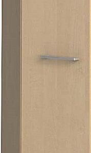 Kancelářská šatní skříň PRIMO WOOD, 3 police, šatní tyč, 1781 x 800 x 500 mm, bříza