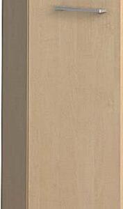 Kancelářská policová skříň PRIMO WOOD, půlené dveře, 800 x 500 x 1781 mm, bříza