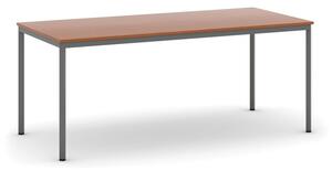 Jídelní stůl, 180x80 cm, tmavě šedá podnož, třešeň