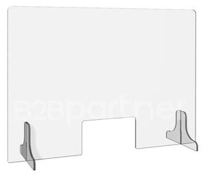 Ochranná přepážka z plexiskla, 900 x 650 mm