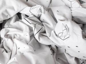 MKLuzkoviny.cz Prodloužené bavlněné povlečení Renforcé – Birds origami 140×220/70x90 cm