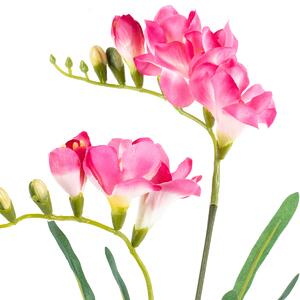 Umělá květina Frézie růžová, 57 cm