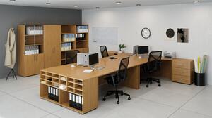 Kancelářský psací stůl PRIMO Classic, rovný 1200 x 800 mm, buk