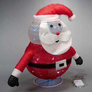 Nexos Vánoční dekorace - Santa Claus, 30 LED, 58 cm