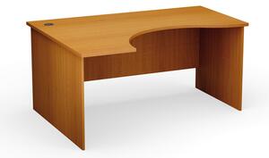 Ergonomický kancelářský pracovní stůl PRIMO Classic, 160 x 120 cm, levý, třešeň