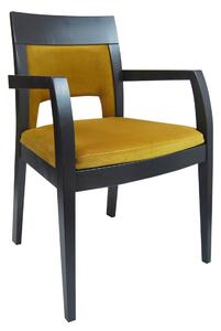 Moderní židle Irrini (bez područek i s područkami) Potah: Látka, Varianta: Bez područek
