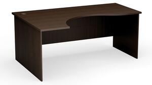 Ergonomický kancelářský pracovní stůl PRIMO Classic, 180 x 120 cm, levý, wenge