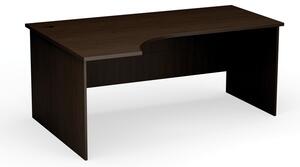 Rohový kancelářský pracovní stůl PRIMO Classic, 180 x 120 cm, levý, wenge