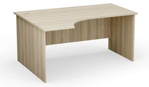 Rohový kancelářský pracovní stůl PRIMO Classic, 160 x 120 cm, levý, dub přírodní
