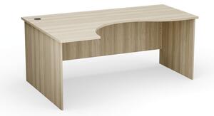 Ergonomický kancelářský pracovní stůl PRIMO Classic, 180 x 120 cm, levý, dub přírodní