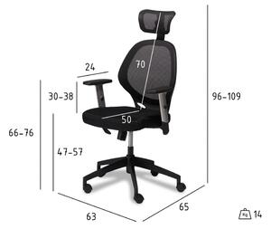 Černá kancelářská židle Furnhouse Maze
