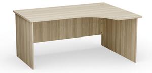 Rohový kancelářský pracovní stůl PRIMO Classic, 160 x 120 cm, pravý, dub přírodní