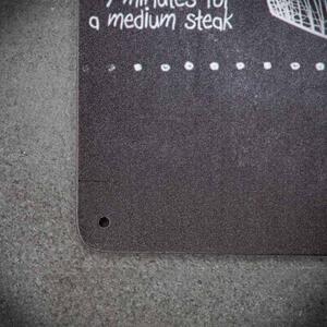 Kovová cedule Steak recipe