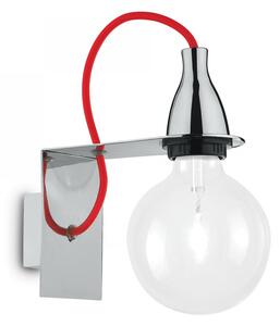 Nástěnné svítidlo Ideal lux Minimal AP1 045207 1x70W E27 - chrom/červená