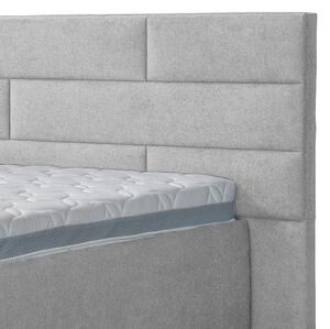 Nadrozměrná postel ONE4ALL světle šedá, 280x220 cm