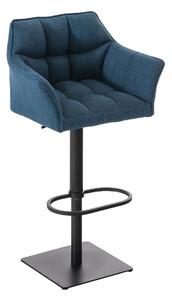 Barová židle Damas B1 ~ látka, černý rám - Modrá