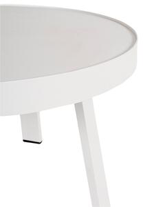 Bílý kovový zahradní konferenční stolek Bizzotto Spyro