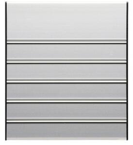 Dveřní tabulka pro papír/samolepící fólie, 187 x 218 mm, 1+5 řádků