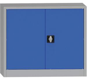 Dílenská policová skříň na nářadí KOVONA JUMBO, 1 police, svařovaná, 950 x 500 x 800 mm, šedá / modrá