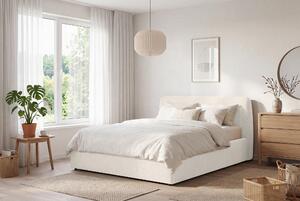 ČALOUNĚNÁ POSTEL, 140/200 cm, krémová Livetastic - Postele s úložným prostorem, Online Only