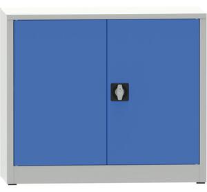 Dílenská policová skříň na nářadí KOVONA JUMBO, 1 police, svařovaná, 950 x 600 x 800 mm, šedá / modrá
