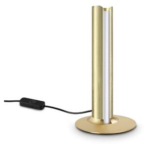 Ideal Lux Stolní LED lampa DORICA, TL 1, Ø 130 mm, 255 mm Barva: Mosaz, Teplota světla: 3000K