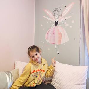 INSPIO-textilní přelepitelná samolepka - Dětské samolepky na zeď - Kouzelné víly pro princezny
