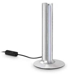 Ideal Lux Stolní LED lampa DORICA, TL 1, Ø 130 mm, 255 mm Barva: Chrom, Teplota světla: 3000K