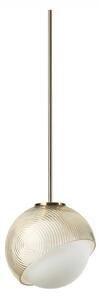 Ideal Lux Designové závěsné svítidlo BLOOM SP1, 1xE27, Ø 170 mm Barva: Mosaz