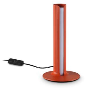 Ideal Lux Stolní LED lampa DORICA, TL 1, Ø 130 mm, 255 mm Barva: Oranžová, Teplota světla: 3000K