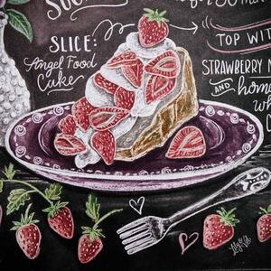 Kovová cedule Strawberry Shortcake
