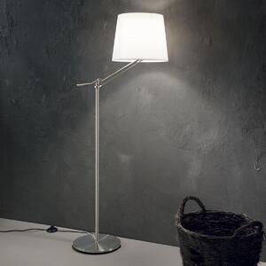 Stojací lampa Ideal lux Regol PT1 014609 1x60W E27 - nikl/bílá