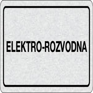 Cedulka na dveře - Elektro - rozvodna