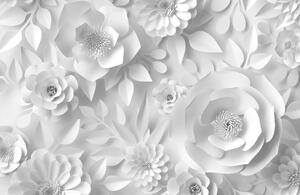 Fototapeta 3D - bílé květy 50-600cm x 50-600cm