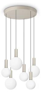 Ideal Lux Stropní/závěsné LED svítidlo ODEON SP6 Round, Ø 570 mm, v 2530 mm, 39 W Barva: Bílá, Teplota světla: 3000K