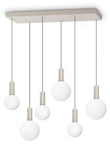 Ideal Lux Stropní/závěsné LED svítidlo ODEON SP6 Linear, d 880 mm, v 2530 mm, 39 W Barva: Bílá, Teplota světla: 3000K