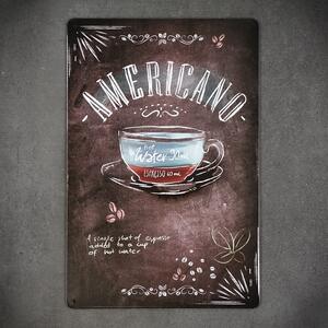 Kovová cedule Americano Coffee