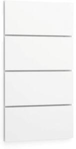 Nástěnný panel LAYERS, 800 x 54 x 1486 mm, bílá