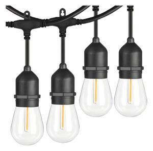 LED Venkovní dekorační řetěz 20xE27/1W/230V 20 m IP65 černá