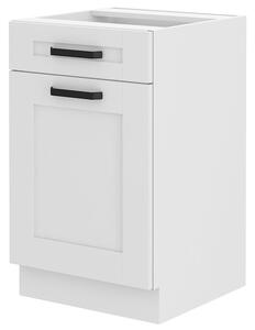 Dolní kuchyňská skříňka pod dřez Lucid 50 D 1F 1S BB (bílá + bílá). 1041033