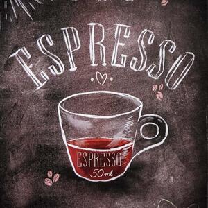 Kovová cedule Espresso layer