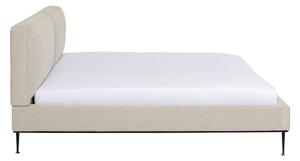 Béžová čalouněná dvoulůžková postel Kare Design East Side, 180 x 200 cm