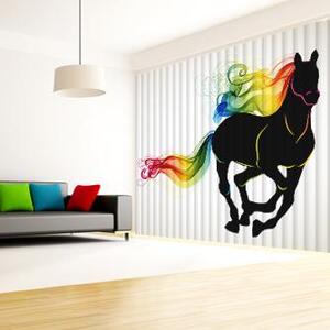 Fotožaluzie - - Kůň s barevnou hřívou 100 x 100cm