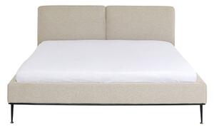 Béžová čalouněná dvoulůžková postel Kare Design East Side, 180 x 200 cm