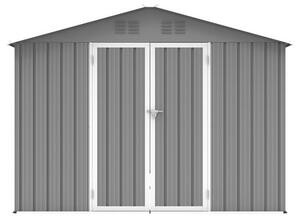 Zahradní domek 258,5 x 313,5 cm, plechový, šedý