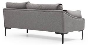 Designová rohová sedačka Pallavi 255 cm šedá - pravá