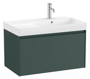 Koupelnová skříňka s umyvadlem Roca ONA 80x50,5x46 cm zelená mat ONA801ZZMP