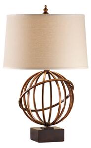 Textilní stolní lampa Spencer, top design